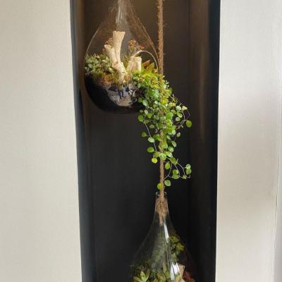 suspension et plantes naturelles
